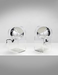 SARFATTI GINO (1912 - 1985) - Coppia di lampade da tavolo 540/P per Arteluce