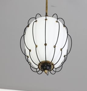 LELII ANGELO (1911 - 1979) : nello stile di. Lampada a sospensione per Arredoluce  - Asta Asta 397 | DESIGN E ARTI DECORATIVE DEL NOVECENTO Online - Associazione Nazionale - Case d'Asta italiane