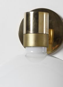 FRANCO ALBINI, FRANCA HELG, ANTONIO PIVA : Coppia di lampade da parete AM/AS  - Asta Asta 397 | DESIGN E ARTI DECORATIVE DEL NOVECENTO Online - Associazione Nazionale - Case d'Asta italiane