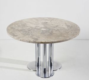 ASTI SERGIO (n. 1926) : Tavolo Trifoglio per Poltronova  - Asta Asta 397 | DESIGN E ARTI DECORATIVE DEL NOVECENTO Online - Associazione Nazionale - Case d'Asta italiane