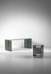 GALLOTTI E RADICE : Scrivania con cassettiera  - Asta Asta 397 | DESIGN E ARTI DECORATIVE DEL NOVECENTO Online - Associazione Nazionale - Case d'Asta italiane