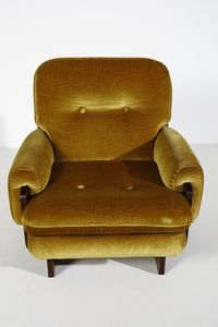 BUZZI FERDINANDO (1931 - 2021) : attribuito. Coppia di poltrone per Brunati  - Asta Asta 397 | DESIGN E ARTI DECORATIVE DEL NOVECENTO Online - Associazione Nazionale - Case d'Asta italiane