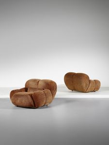 MUNARI GIUSEPPE - Coppia di poltrone per Poltrona Munari