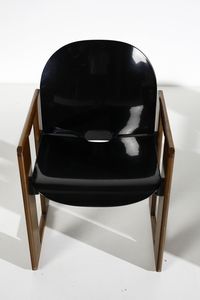 SCARPA AFRA (1937 -2011) & TOBIA (n. 1935) : Sei sedie Dialogo per B&B  - Asta Asta 397 | DESIGN E ARTI DECORATIVE DEL NOVECENTO Online - Associazione Nazionale - Case d'Asta italiane