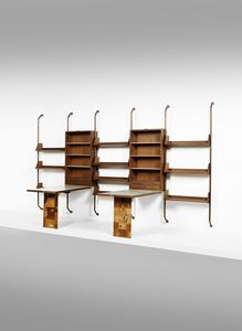 MEO MARINO : attribuito. Libreria, esecuzione Ebanisteria Anfodillo, Venezia  - Asta Asta 397 | DESIGN E ARTI DECORATIVE DEL NOVECENTO Online - Associazione Nazionale - Case d'Asta italiane