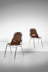 PERRIAND CHARLOTTE  (1903 - 1999) - Coppia di sedie Les Arcs