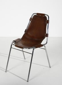 PERRIAND CHARLOTTE  (1903 - 1999) : Coppia di sedie Les Arcs  - Asta Asta 397 | DESIGN E ARTI DECORATIVE DEL NOVECENTO Online - Associazione Nazionale - Case d'Asta italiane