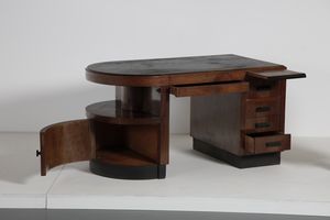 ZAVANELLA  RENZO (1900 - 1988) : Scrivania con sedia  - Asta Asta 397 | DESIGN E ARTI DECORATIVE DEL NOVECENTO Online - Associazione Nazionale - Case d'Asta italiane