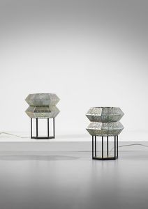 MANIFATTURA ITALIANA - Coppia di grandi lampade da tavolo