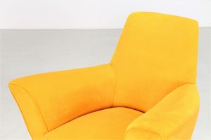 PARISI ICO (1916 - 1996) : Coppia di poltrone  per ISA  - Asta Asta 397 | DESIGN E ARTI DECORATIVE DEL NOVECENTO Online - Associazione Nazionale - Case d'Asta italiane