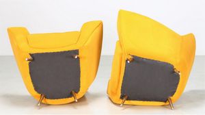 PARISI ICO (1916 - 1996) : Coppia di poltrone  per ISA  - Asta Asta 397 | DESIGN E ARTI DECORATIVE DEL NOVECENTO Online - Associazione Nazionale - Case d'Asta italiane