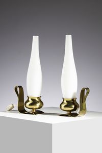 LELII ANGELO (1911 - 1979) - Coppia di lampade da tavolo per Arredoluce