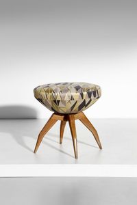 PONTI GIO (1891 - 1979) - attribuito. Sgabello