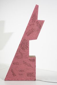 H. OLLARY : Pink God, scultura luminosa  - Asta Asta 397 | DESIGN E ARTI DECORATIVE DEL NOVECENTO Online - Associazione Nazionale - Case d'Asta italiane