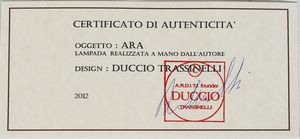TRASSINELLI DUCCIO (n. 1945) : Tre lampade da tavolo Ara  - Asta Asta 397 | DESIGN E ARTI DECORATIVE DEL NOVECENTO Online - Associazione Nazionale - Case d'Asta italiane