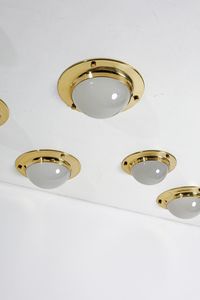 CACCIA DOMINIONI LUIGI (n. 1913) : Nove lampade a plafoniera  - Asta Asta 397 | DESIGN E ARTI DECORATIVE DEL NOVECENTO Online - Associazione Nazionale - Case d'Asta italiane