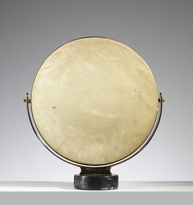 MAZZA SERGIO (n. 1931) : Specchio da tavolo Narciso per Artemide  - Asta Asta 397 | DESIGN E ARTI DECORATIVE DEL NOVECENTO Online - Associazione Nazionale - Case d'Asta italiane