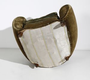 BORSANI OSVALDO (1911 - 1985) : attribuito. Tre poltrone  - Asta Asta 397 | DESIGN E ARTI DECORATIVE DEL NOVECENTO Online - Associazione Nazionale - Case d'Asta italiane