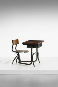 PROUV� JEAN  (1901 - 1984) : attribuito. Banco d' asilo  - Asta Asta 397 | DESIGN E ARTI DECORATIVE DEL NOVECENTO Online - Associazione Nazionale - Case d'Asta italiane