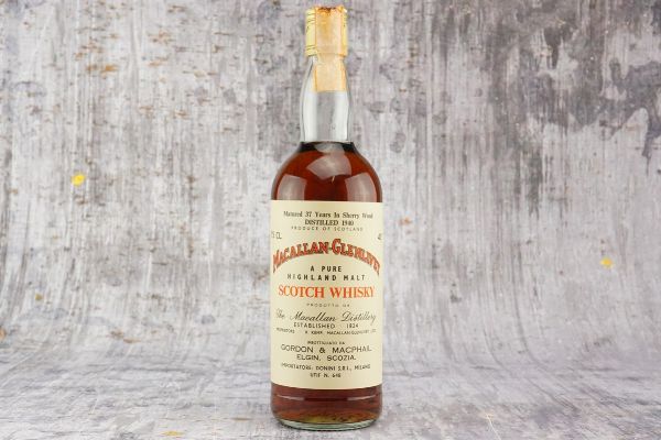 Macallan-Glenlivet 1940  - Asta Rum, whisky e distillati da collezione - Associazione Nazionale - Case d'Asta italiane