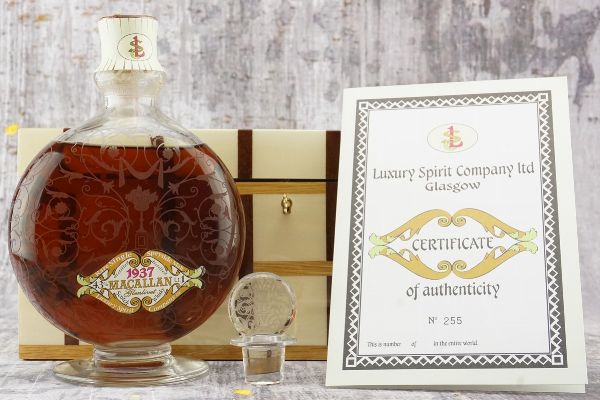 Macallan-Glenlivet 1937  - Asta Rum, whisky e distillati da collezione - Associazione Nazionale - Case d'Asta italiane