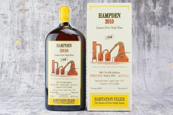 Hampden C<>H 2010  - Asta Rum, whisky e distillati da collezione - Associazione Nazionale - Case d'Asta italiane
