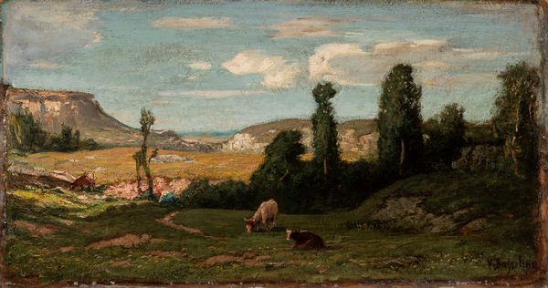 Vittorio Bussolino : Al pascolo  - Asta Arte figurativa tra XIX e XX secolo - Associazione Nazionale - Case d'Asta italiane