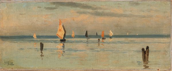 Luigi Steffani : Vele in laguna  - Asta Arte figurativa tra XIX e XX secolo - Associazione Nazionale - Case d'Asta italiane