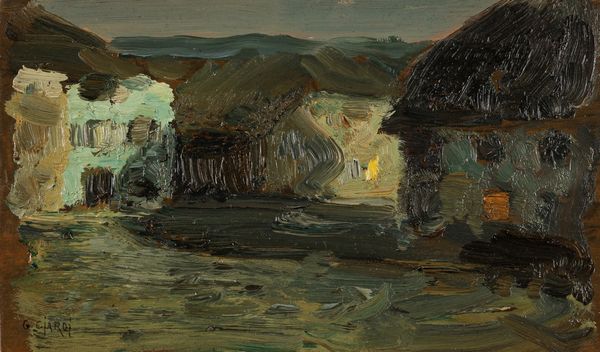 GUGLIELMO CIARDI : Villaggio cadorino  - Asta Arte figurativa tra XIX e XX secolo - Associazione Nazionale - Case d'Asta italiane