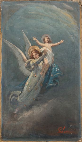 Ponziano Loverini : Verso la luce (studio per pala d'altare)  - Asta Arte figurativa tra XIX e XX secolo - Associazione Nazionale - Case d'Asta italiane