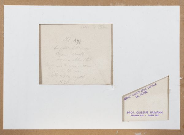 Giuseppe Haimann : Pieve di Cadore  - Asta Arte figurativa tra XIX e XX secolo - Associazione Nazionale - Case d'Asta italiane