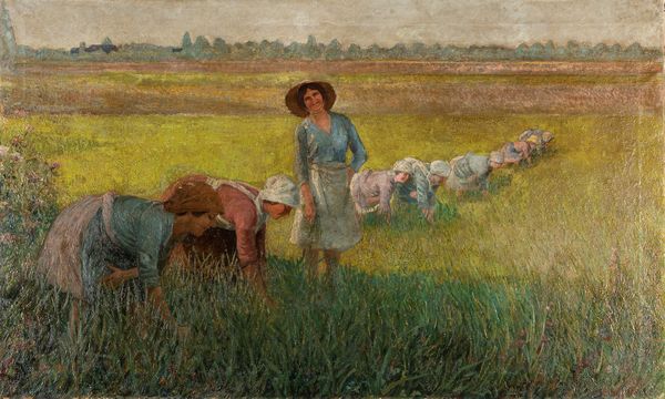 Ferdinando Villa : Le mondine  - Asta Arte figurativa tra XIX e XX secolo - Associazione Nazionale - Case d'Asta italiane