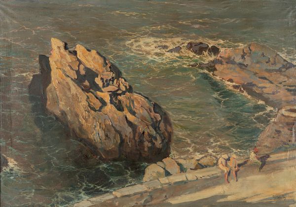 Giuseppe Caselli : Riposo sulla riviera ligure  - Asta Arte figurativa tra XIX e XX secolo - Associazione Nazionale - Case d'Asta italiane