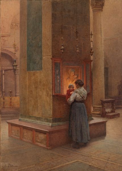 Alberto Pisa : Ave Maria  - Asta Arte figurativa tra XIX e XX secolo - Associazione Nazionale - Case d'Asta italiane