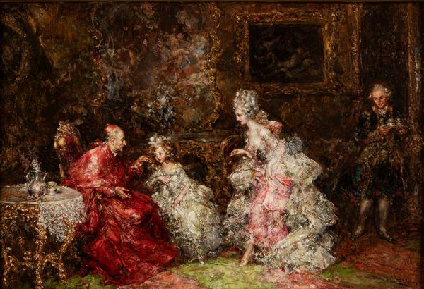 Juan Pablo Salinas : La famiglia di sua Eccellenza  - Asta Arte figurativa tra XIX e XX secolo - Associazione Nazionale - Case d'Asta italiane