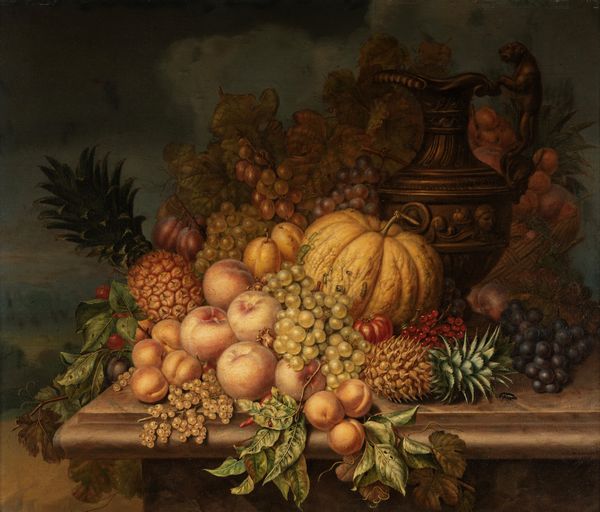 Augustine Vervloet : Natura morta di frutta  - Asta Arte figurativa tra XIX e XX secolo - Associazione Nazionale - Case d'Asta italiane