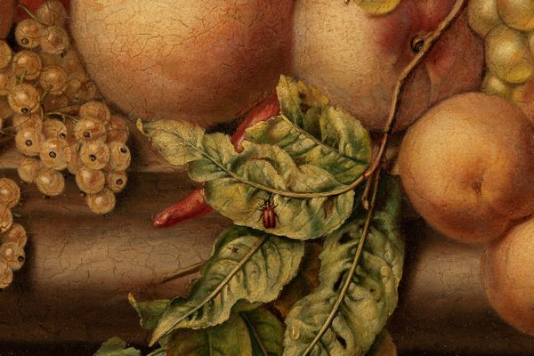 Augustine Vervloet : Natura morta di frutta  - Asta Arte figurativa tra XIX e XX secolo - Associazione Nazionale - Case d'Asta italiane