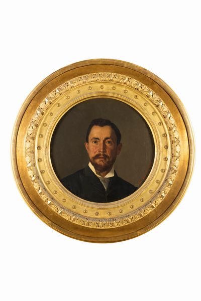 Giuseppe Sciuti : Ritratto del signor A. C.  - Asta Arte figurativa tra XIX e XX secolo - Associazione Nazionale - Case d'Asta italiane