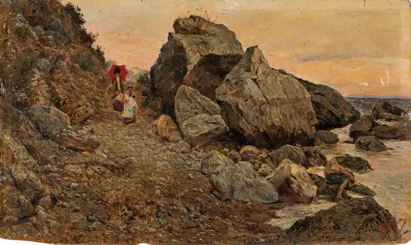 Filippo Mola : Isola di Capri  - Asta Arte figurativa tra XIX e XX secolo - Associazione Nazionale - Case d'Asta italiane