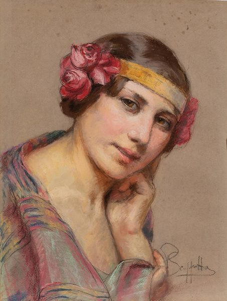 Pietro Scoppetta : La parigina  - Asta Arte figurativa tra XIX e XX secolo - Associazione Nazionale - Case d'Asta italiane