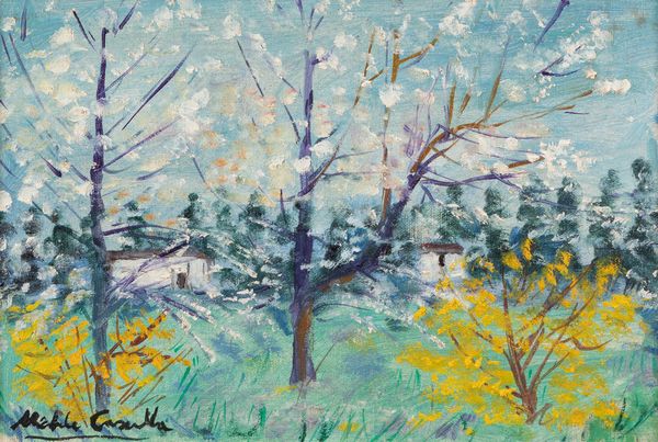 MICHELE CASCELLA : Primavera nel podere  - Asta Arte figurativa tra XIX e XX secolo - Associazione Nazionale - Case d'Asta italiane