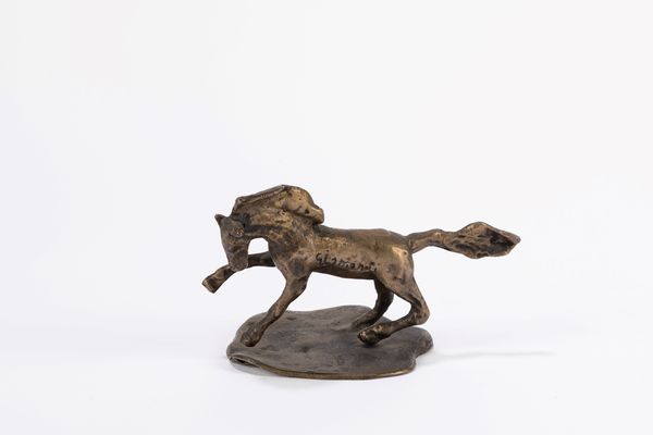 Tommaso Gismondi : Coppia di cavalli  - Asta Arte figurativa tra XIX e XX secolo - Associazione Nazionale - Case d'Asta italiane