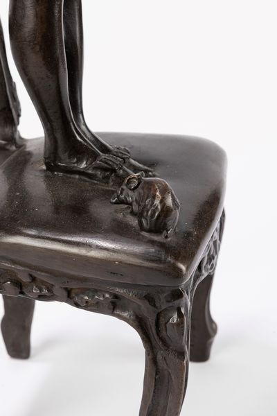 Elia Sala : Il topolino  - Asta Arte figurativa tra XIX e XX secolo - Associazione Nazionale - Case d'Asta italiane