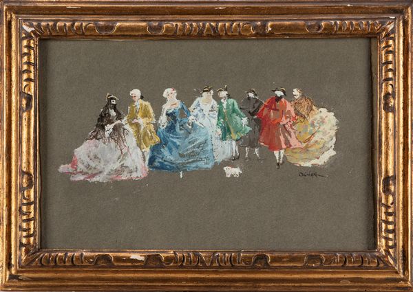 B. Olivieri : Maschere veneziane  - Asta Arte figurativa tra XIX e XX secolo - Associazione Nazionale - Case d'Asta italiane