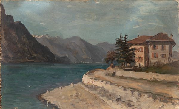 Giuseppe Facchinetti : Lago di Endine  - Asta Arte figurativa tra XIX e XX secolo - Associazione Nazionale - Case d'Asta italiane