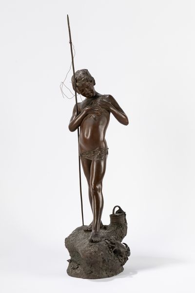 Giovanni Varlese : Giovane pescatore  - Asta Arte figurativa tra XIX e XX secolo - Associazione Nazionale - Case d'Asta italiane