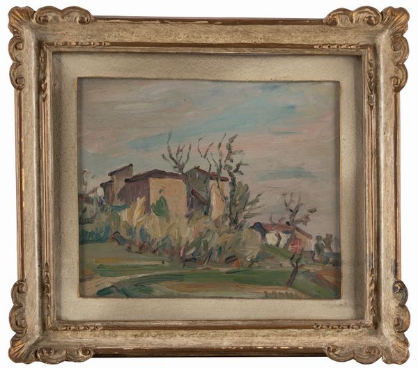 Giulio Masseroni : Dopo Seriate; Campagna ligure  - Asta Arte figurativa tra XIX e XX secolo - Associazione Nazionale - Case d'Asta italiane