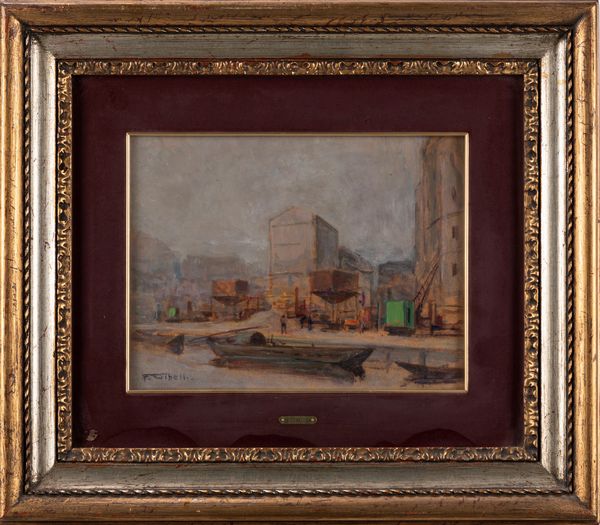 Francesco Gibelli : Milano, Porta Garibaldi; Milano, la Darsena  - Asta Arte figurativa tra XIX e XX secolo - Associazione Nazionale - Case d'Asta italiane