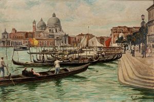 Eugenio Scorzelli : Venezia  - Asta Arte figurativa tra XIX e XX secolo - Associazione Nazionale - Case d'Asta italiane