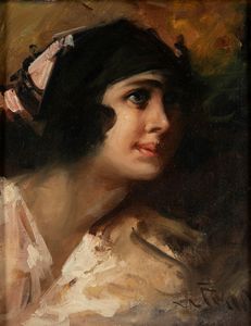 Mario Pobbiati - Ritratto femminile